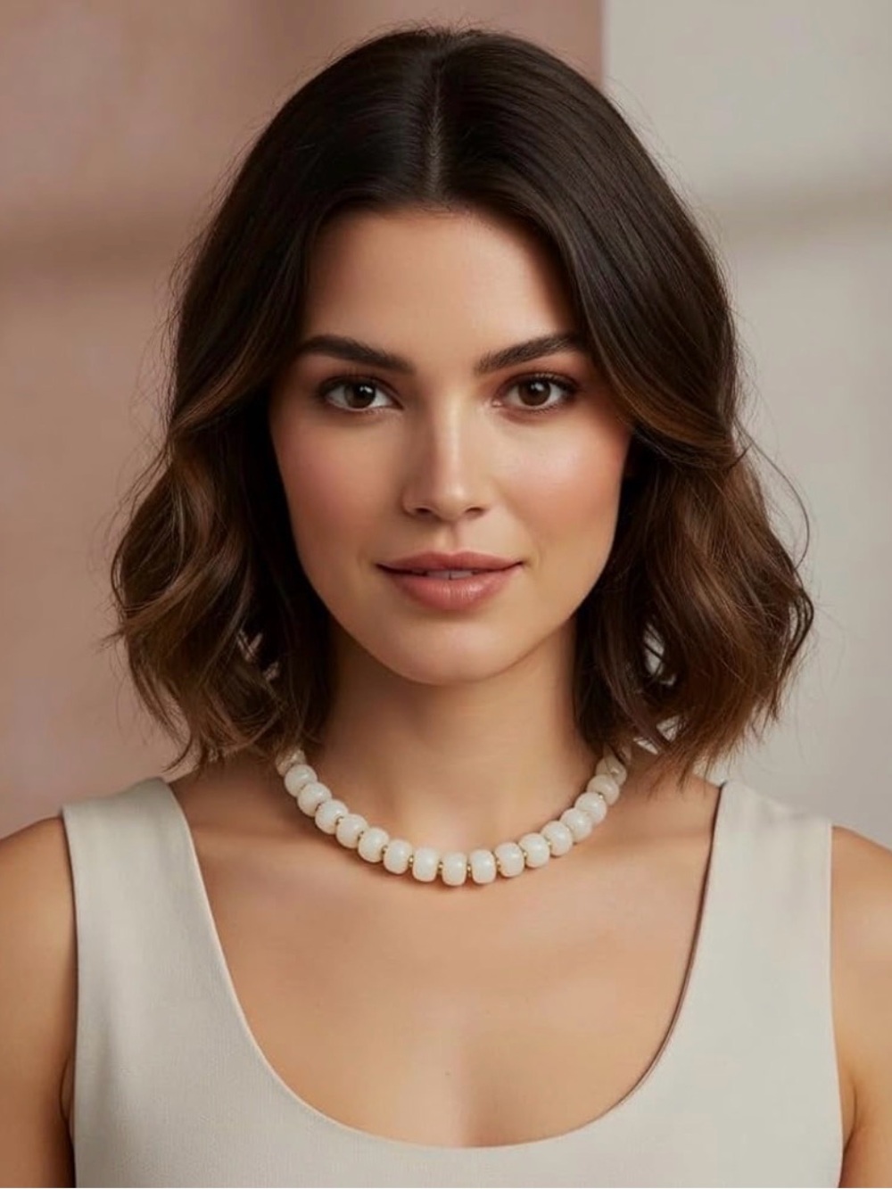Classic off White Beaded Necklace - Timeless Women's Jewelry New